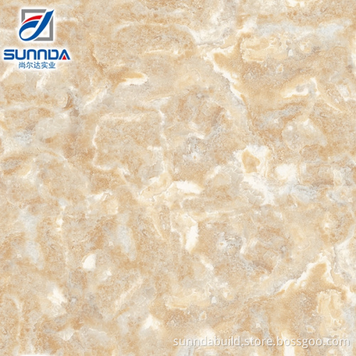 Sunnda marble design glazed polished porcelain tile, Nano polished finish mirror tiles,vitrified tile in China
